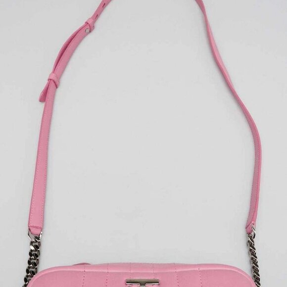 Burberry Primrose Pink Quilted Lambskin Leather Lola Mini Camera Bag - Picture 5 of 12